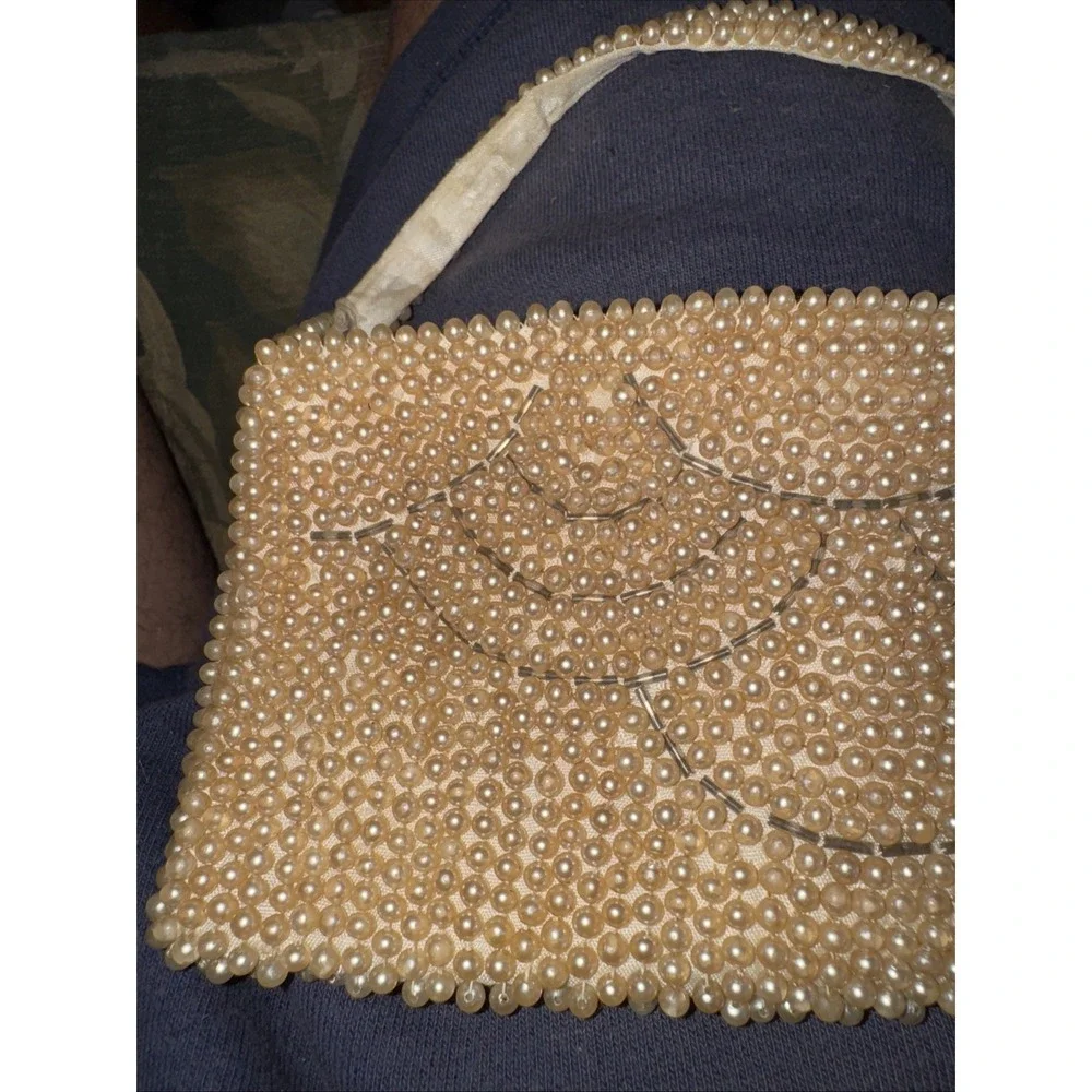 Vintage‎ 1940s Art Deco Retro Beaded MCM Clutch Style Purse Handbag